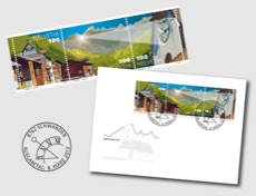 Post-Briefmarkenstreifen «Martinsloch»